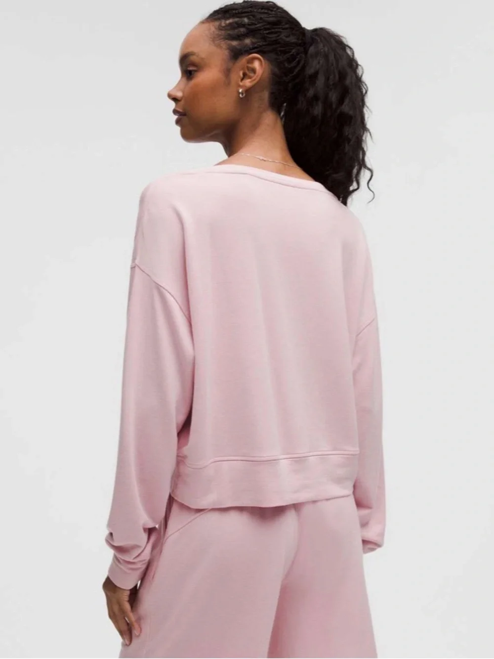 Lululemon BeCalm Scoop-Neck Pullover Pink Haze
